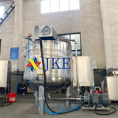 Rezervor de amestecare pentru maioneza industriala cu omogenizator